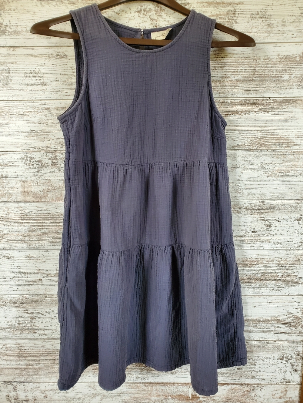 Universal Thread Gauzy Cotton Tiered Babydoll Mini Dress